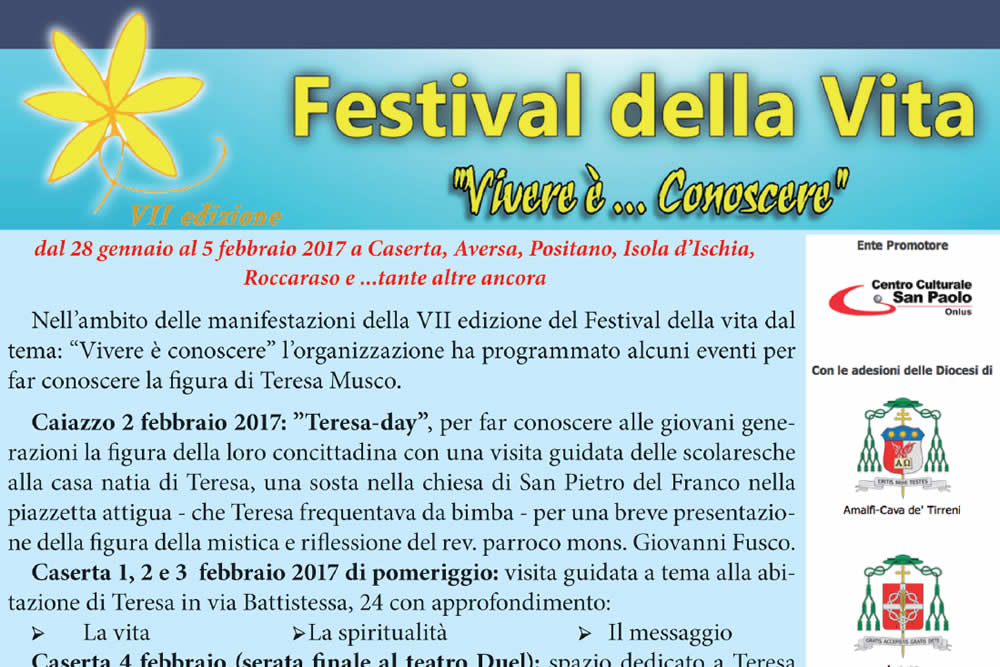 Festival della vita febbraio 2017